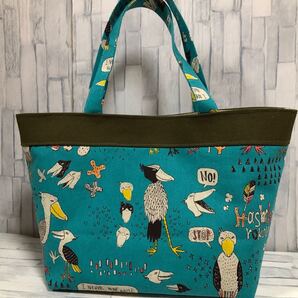 ハシビロコウ トートバッグ ハンドメイド