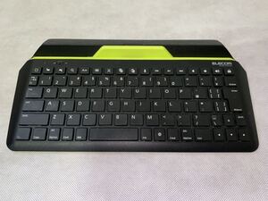 【中古】ELECOM エレコム タブレット用Bluetoothキーボード TK-FBP067BK 動作確認済 使用感あり