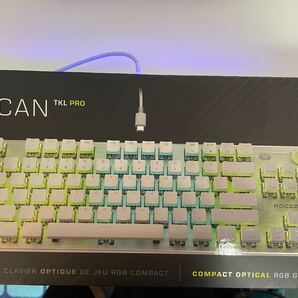 ROCCAT VULCAN TKL Pro ゲーミングキーボード 日本語配列 静音 リニア(オプティカル) テンキーレス ホワイト
