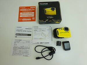 220628B☆★FUJIFILM フジフィルム　カメラ　デジカメ　XP80シリーズ　黄色　中古　動作確認済み　写真　長期保管品　イエロー　ジャンク 