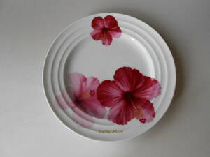  Mino .! * hibiscus * cake plate * V2083-2 new goods black tea milk Latte Espresso gift 