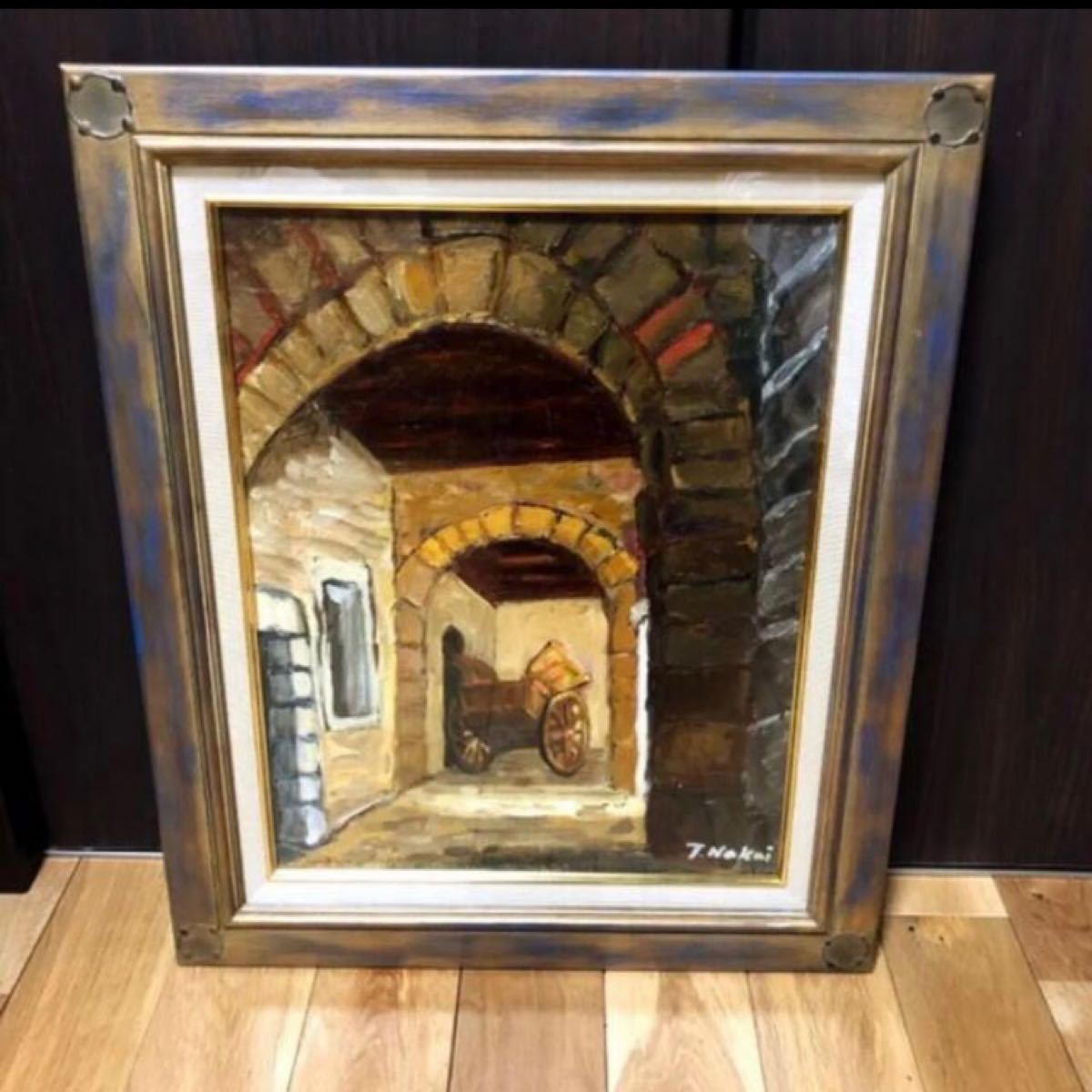 ジミー大西/THE 銀座/F6号/絵画/アクリル/油彩/額縁/額/肉筆/油絵/草間