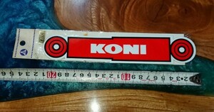 4 当時物 コニー ステッカー 新品 koni Z1 Z2 Z750RS Z750FX Z400FX KH250 KH400 350SS GS400 GT380 CB400F CB750K 細巻き ウイング