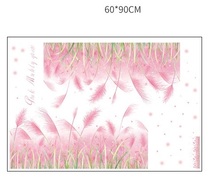 天使の羽＆ピンクの草　畑　羽　ウォールステッカー　ステッカー　_画像3