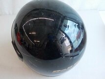 ヘルメット屋！●○(D130)中古　バイク用　ヘルメット　黒（１３）Lサイズ　59-60ｃｍ　4-6/10（ま）_画像5