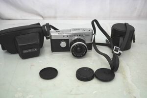 6-152 OLYMPUS-PEN F オリンパス G.Zuiko カメラレンズ Auto-W 1:3.5 f-20mm レンズケース フィルムカメラ 昭和レトロ 当時物