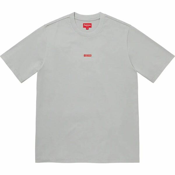 送料無料 L グレー Supreme Typewriter S/S Top Small Box Logo Tee Grey 22SS シュプリーム タイプライター ボックスロゴ Tシャツ 新品