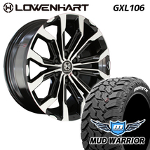 4本セット LOWENHART GXL106 20x8.5J 6/139.7 +20 MONSTA 265/50R20 レーベンハート モンスタ マッドウォーリア MT プラド ハイラックス_画像1