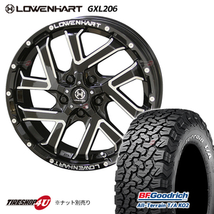 4本セット LOWENHART GXL206 レーベンハート 16x7.0J 5/114.3 38 BFグッドリッチ オールテレーン T/A KO2 215/70R16 フォレスター デリカD5