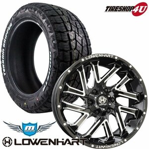 4本セット レーベンハート LOWENHART GXL206 20x8.5J 6/139.7 20 MONSTA TERRAIN GRIPPER 275/55R20 ホワイトレター FJ ハイラックス など