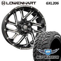 4本セット LOWENHART GXL206 20x8.5J 6/139.7 +20 MONSTA モンスタ マッドウォーリア M/T 285/50R20 FJ ハイラックス プラド 外径アップ_画像1