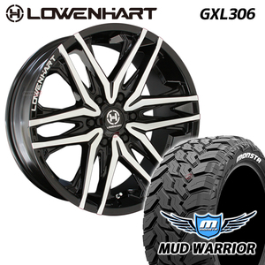 4本セット LOWENHART GXL306 レーベンハート 20X8.5J 6/139.7 +20 MONSTA モンスタ マッドウォーリア M/T 285/50R20 FJクルーザー プラド