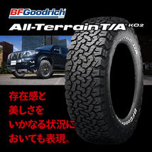 ブラックレター 4本セット LOWENHART GXL306 20x8.5J 6/139.7 +10 BF グッドリッチ オールテレーン KO2 285/55R20 A/T プラド FJクルーザー_画像6