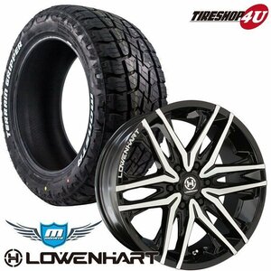 ホワイトレター 4本セット LOWENHART GXL306 20x8.5J 6/139.7 +20 MONSTA モンスタ TERRAIN GRIPPER AT 275/55R20 FJクルーザー HILUX など