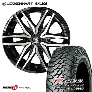 4本セット LOWENHART レーベンハート GXL306 20X8.5J 6/139.7 +20 ヨコハマ ジオランダー M/T G003 275/55R20 FJクルーザー プラド サーフ