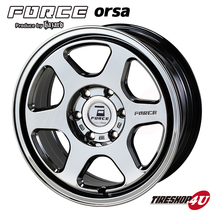 4本セット FORCE ORSA 18X7.5J 6/139.7 35 スパッタ MUDSTAR RADIAL M/T マッドスター 215/55R18 ハイエース オフロード MT ホワイトレター_画像2