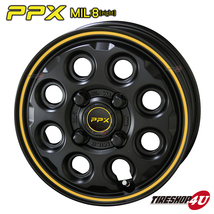 4本セット PPX MIL8 MIL:8 12X3.50B 4/100 SGB イエローライン MUDSTAR radial M/T MT ホワイトレター 145/80R12 80/78N 軽バン 軽トラック_画像2