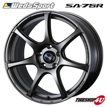 タイヤホイール 4本セット WEDS SPORT ウェッズスポーツ SA-75R SA75R 17x7.5J 5/114.3+45 ブロンズ 225/45R17 リーフ アクセラ オーリス等_画像2