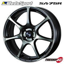 タイヤホイール 4本セット WEDS SPORT ウェッズスポーツ SA-75R SA75R 17x6.5J 4/100 +42/+50 WBC 205/40R17 ヤリス フィット など_画像2