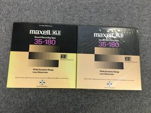 S654-I28-3272 maxell XLⅡ 35-180 Sound Recording Tape オープンリール テープ サウンドレコーディングテープ EEポジション 2点セット ⑤