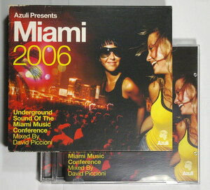 2枚組CD AZULI PRESENTS ”MIAMI 2006” 輸入盤中古CD Mixed by David Piccioni Underground sound of the Miami Music Conference