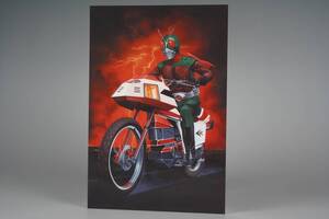 超希少 イベント限定品 開田裕治 イラスト ポストカード 仮面ライダー スカイライダー スカイターボ 筑波洋 村上弘明 プラモデル箱絵サイン