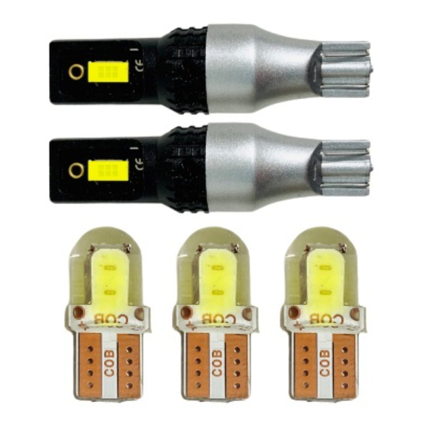 LA650/660F シフォンカスタム LED ルームランプ ウェッジ球セット T10 COB 全面発光 バックランプ 車内灯 リバースランプ