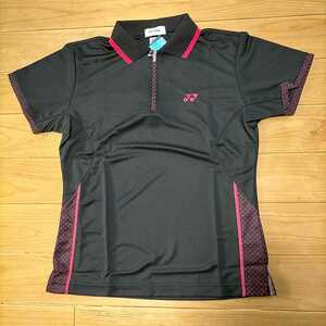 YONEX ヨネックス ハーフジップ 半袖ポロシャツ レディースＯ 静電気ガード －３℃ベリークール バドミントン テニス 未使用 送料無料 