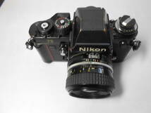 NO 53【NIKON MF １眼レフ　フィルムカメラ】F-3アイレベル　ブラックボディ＆NIKKOR ３５ｍｍ１：２.8付き_画像4