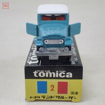 トミカ 日本製 No.2 トヨタ ランドクルーザー TOYOTA LAND CRUISER 黒箱 色指定箱 トミー TOMICA TOMY【10_画像5