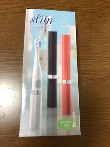 スリム 音波振動式 電動歯ブラシ 替ブラシ1本つき