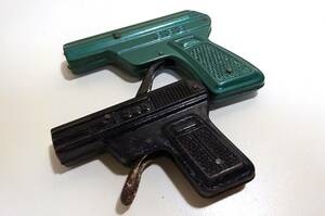  Showa Retro!!. игрушка жестяная пластина водный пистолет 2 шт. комплект подлинная вещь, античный 