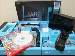 【動作確認済】ニンテンドー Wii クロセット ［Wiiリモコンプラス2本同梱］