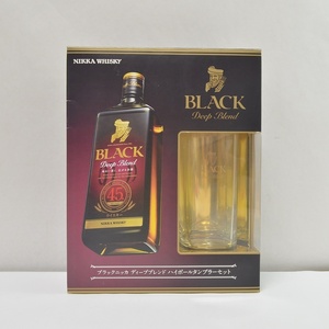 HO1 未開栓 ニッカ NIKKA ブラックニッカ ディープブレンド ハイボールタンブラーセット 700ml 45% BLACK Deep Blend （3）