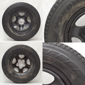 HO1 ヨコハマタイヤ ジオライダー スタッドレス 195/80R15 96Q YOKOHAMA GEOLANDAR I/T YYY328 1998年製造 4本セット 