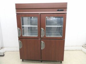 E704* Fukushima 2014 year * Reach in refrigeration showcase URN-150RM6( modified ) 100V[ safe 1. month with guarantee ] Tochigi Utsunomiya used business use kitchen equipment 