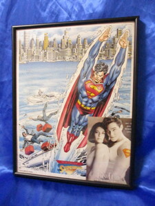  rare * hard-to-find /USA* amount attaching [ Superman * poster ]1993 year 