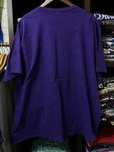 ★USA古着　白　英字　プリント　Ｔシャツ 紫　purple PORT&COMPANY 3XL 大きいサイズ_画像3