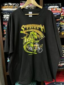 ★USA古着　ドラゴン　バイク　Ｔシャツ 黒　BLACK GILDAN 3XL 大きいサイズ