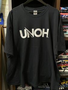 ★USA古着　白　英字　プリント　UNOH Ｔシャツ GILDAN 4XL 大きいサイズ