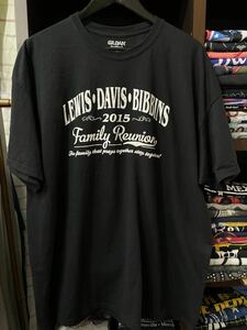 ★USA古着　白プリント　英字 Ｔシャツ 黒　BLACK 2XL 大きいサイズ