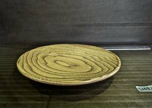 栗 ササ杢 手作りのお皿 無垢一枚板からロクロで制作しました。(S1082) 未使用 小皿 漆器 新品 花台 木工旋盤 ウッドターニング