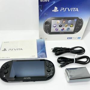 【極美品】PlayStation Vita PCH-2000 Wi-Fiモデル ブラック ver3.60