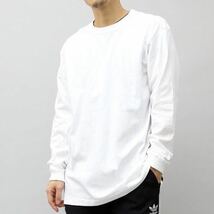 新品 ユナイテッドアスレ 無地 長袖Tシャツ ロンT ユニセックス 白 ホワイト 2枚 XL_画像4