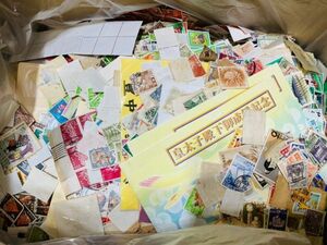 kmo04▼日本切手 使用済み 消印あり 記念印あり バラ 約2.1㎏以上大量おまとめ▼