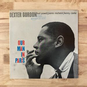 LP DEXTER GORDON/OUR MAN IN PARIS[US盤:音符ラベル:両面VAN GELDER刻印:BLUE NOTE 84146:元々の紙スリーヴ付き:BUD POWELL,KENNY CLARKE]