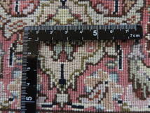 ペルシャ絨毯 カーペット ラグ ウール&シルク 手織り ペルシャ絨毯の本場 イラン タブリーズ産 マヒーデザイン 玄関マット 155×103cm_画像8