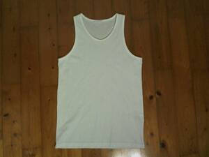 * Cello nias*CERONIAS* waffle knitted tank top no sleeve M white white 