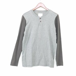 サタデーズニューヨークシティ SATURDAYS NYC BASEBALL L/S ベースボール 長袖 Tシャツ グレー S カットソー UT8222 /X