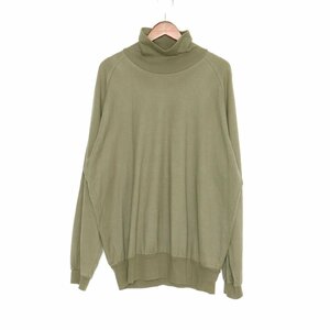 マーカ MARKA LOOSE NECK L/S ルーズネック タートル 長袖 カットソー セージグリーン 3 /T